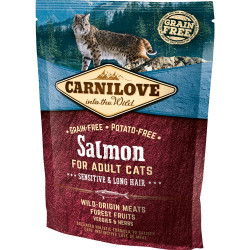 Carnilove Kat Adult Salmon – Sensitive og Long Hair 2kg