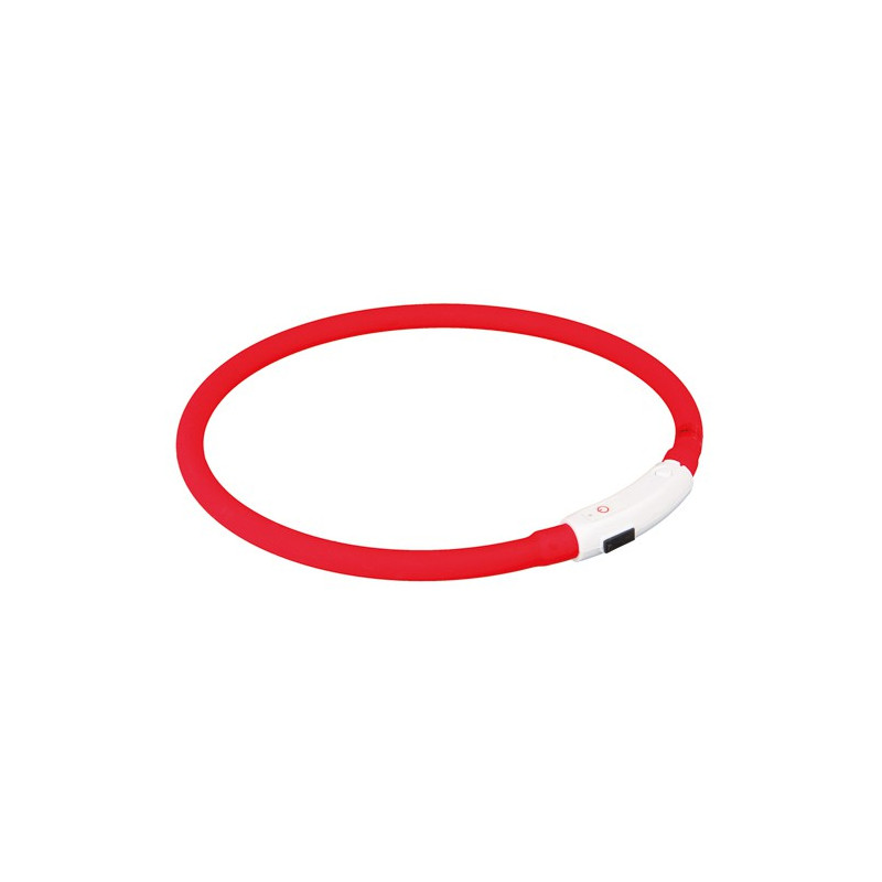 Lyshalsbånd USB, XS–S: 35 cm/ø 8 mm, red