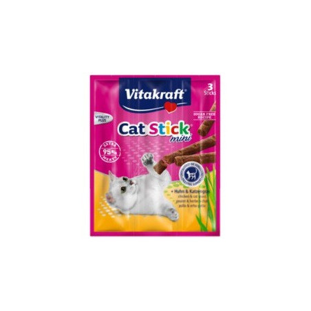 Vitakraft - Cat-Stick Mini Chicken & Cat Grass