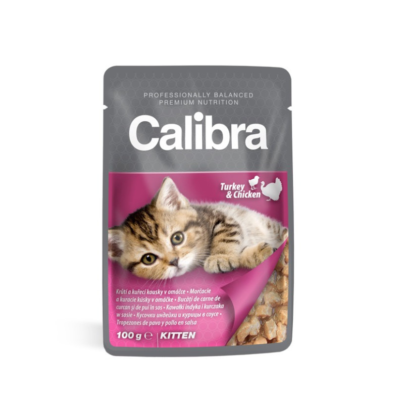 Calibra vådfoder kitten Kalkun & Kylling 100g