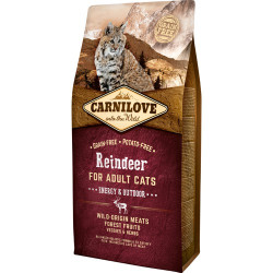 Carnilove Reindeer for Adult Cats – Energy og Outdoor 2 kg