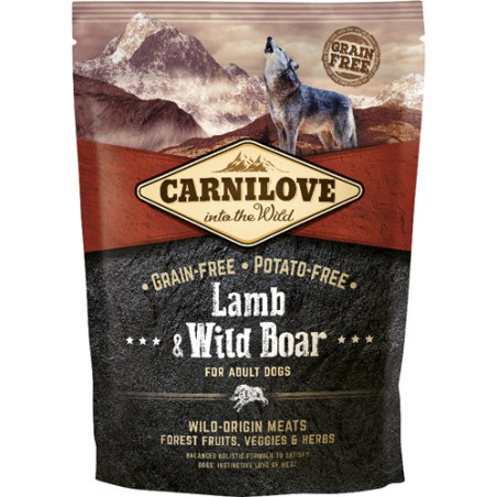 gratis vareprøve 100g Carnilove Lamb & Wild Boar for Adult