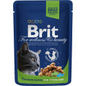Brit Premium Cat Pouches Chicken Slices for Sterilised 100g