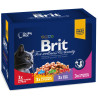Brit Premium Cat Pouches Family Plate (12x100g)