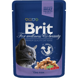 Brit Premium Cat Pouches med Torsk 100g