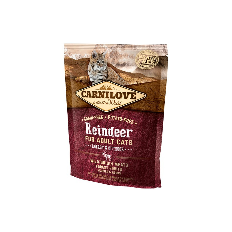 Carnilove Reindeer for Adult Cats – Energy og Outdoor 400 gram