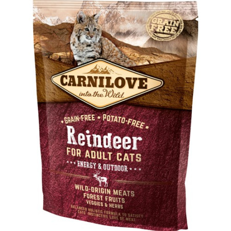 Carnilove Reindeer for Adult Cats – Energy og Outdoor 400 gram