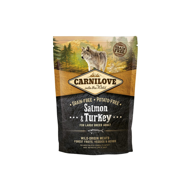 Gratis vareprøve 100g  - Carnilove Salmon & Turkey for Large Breed Adult