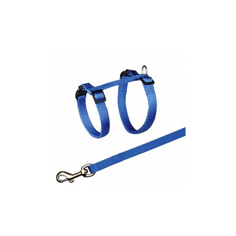 Regulerbar Kattesele Med Line Blå