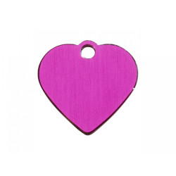 Hundetegn hjerte pink stor 