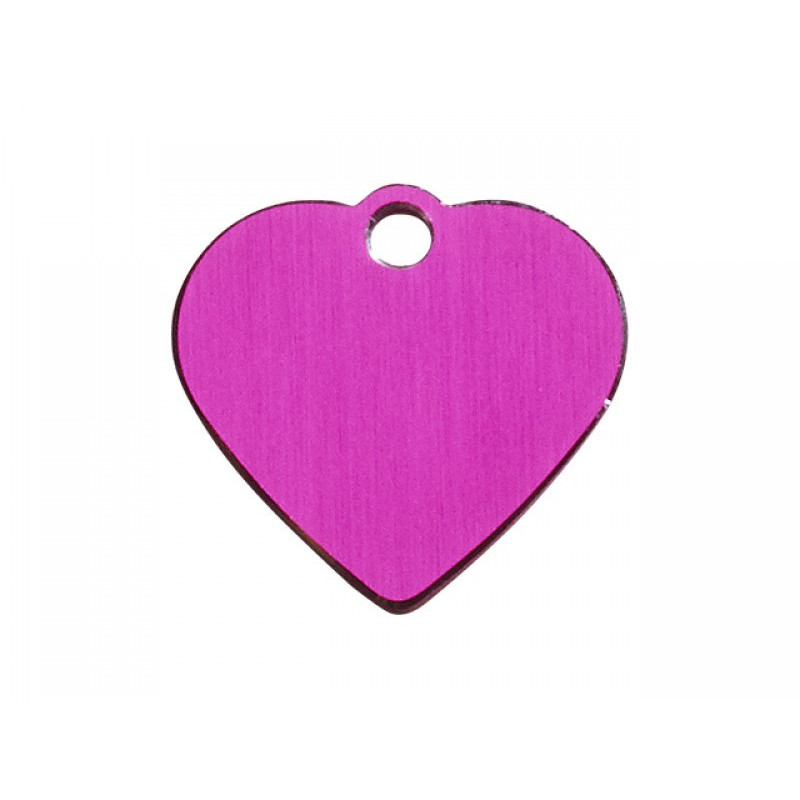 Hundetegn hjerte pink stor 