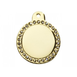 Hundetegn Cirkel Glamour Stor Guld