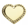 Hundetegn Hjerte Glamour Stor Guld