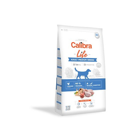 Calibra Dog ADULT MEDIUM kylling/ris 12kg