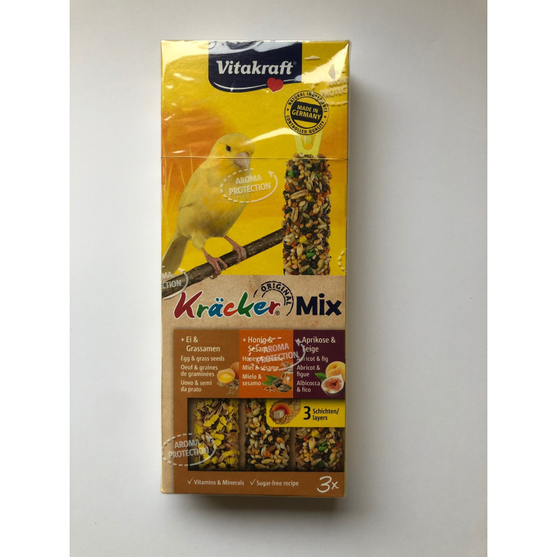 vita kräcker mix kanariefugl