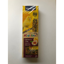 vita kräcker med abrikos og figen kanariefugl
