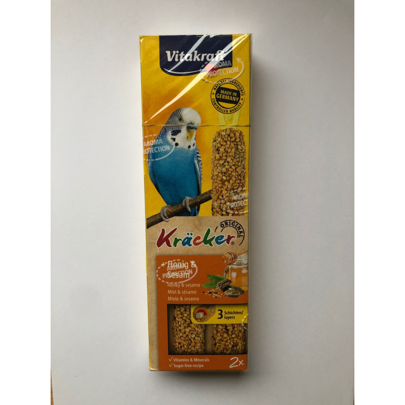 vitakraft kräcker med honning og sesamfrø undulat