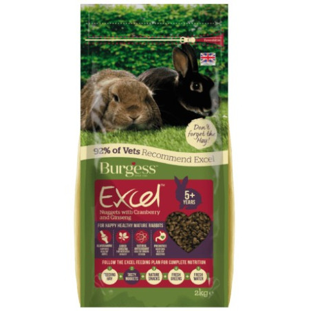 Burgess Excel Mature Rabbit with Cranberry & Ginseng Burgess Excel Mature Rabbit with Cranberry & Ginseng
