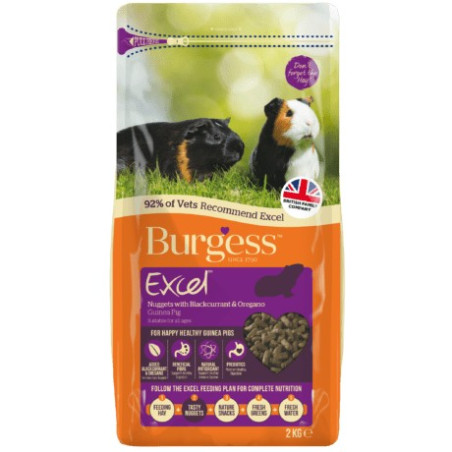 Burgess Excel Guinea Pig Nuggets with Blackcurrant & Oregano 2 kg