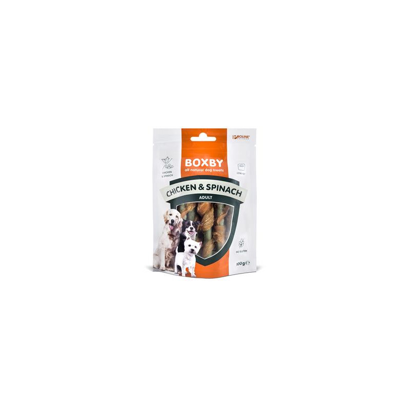 Boxby Kylling & Spinat 100g