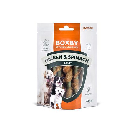 Boxby Kylling & Spinat 100g
