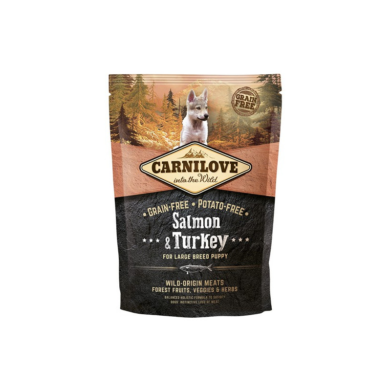 Carnilove Salmon & Turkey for Large Breed Puppy 1.5kg