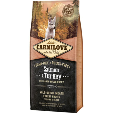 Carnilove Salmon & Turkey for Large Breed Puppy 12kg