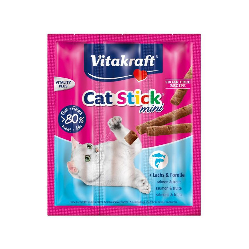 Vitakraft - Cat-Stick Mini Laks & Ørred