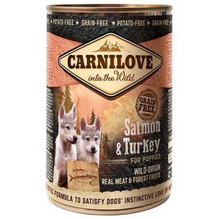 Carnilove Canned Salmon & Turkey for Puppies 400g